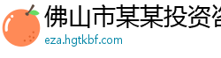佛山市某某投资咨询培训中心